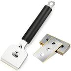 EHDIS 1.5" Plastic Razor Scraper Tool with Ceramic Hob Scraper with 10pcs Titanium Coated Blades - Image 5