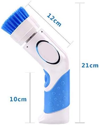 AUSUKY Handheld Cordless Electric Dish Scrubber Brush Power Bathroom Tile Floor Shower Kitchen Cleaner, White, 25cm - Image 2