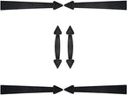 Magnetic Garage Door Accents Hardware with 4 Faux Hinges and 2 Handles by YURROAD