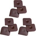 Plastic Pan Pot Dish Scraper Tool Set, Kitchen Nylon Food Scraper, Cast Iron Skillet Cleaner Pan Pot Scrubber, Kitchen Plastic Scrapper Non-Scratch (Brown) (Pack of 3) by Betterqualitybetterlife