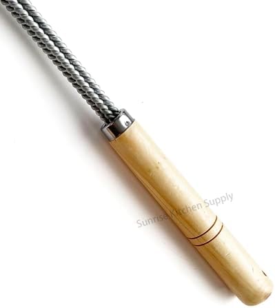 SUNRISE Fryer Brush with Long Handle (Stainless Steel, Double Brush) - Image 4