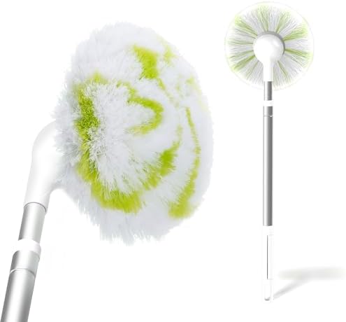 Non-Scratch Tub Tile Scrubber Brush, 28" Extendable Pole（1-Pack） by fieploom