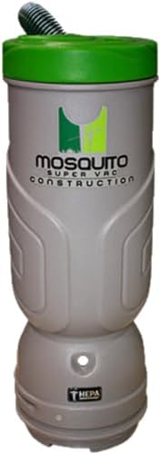 Mosquito-America Construction Backpack Vacuum w/HEPA Filtration (Model 06-1064-SG) 6-Quart Capacity w/Standard Tool Kit. Perfect for use in Construction, Demolition, Restoration, remodeling! by MosquitoSuperVac