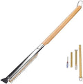 Thornfield 26” Pizza Oven Brush with Scraper - Heat Resistant Brass Bristles, Extra Long Handle - Compatible with Ooni Ovens, Outdoor Ovens, BBQ Tools, Baking Stones and Griddles- Includes Spare Head by Unknown
