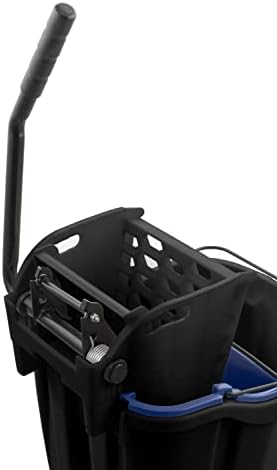 SPARTA 35 Qt Mop Bucket System with Wringer and Insert, Black - Image 3