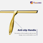 TOOVEM 12 Inch Shower Squeegee for Glass Doors, Window, Bathroom (Gold) - Image 4
