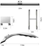 Shower Squeegee Set, 10-Inch Stainless Steel Squeegee for Bathroom, Shower Doors, Mirrors, Tiles, and Car Windows - 100% Streak Free, Includes Shower Door Hook, Adhesive Hook and Spare Silicone Blade - Image 3