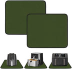 2 PCS Heat Resistant Mats for Countertop Air Fryer, 14x12in, Green by Amerbro