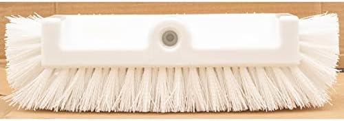 SPARTA Multi-Level Tile Scrub Brush 12" Wide Brush Head, Heavy-Duty Tile Cleaning Brush with End Bristles for Commercial Tiles, Tubs and Floor, Plastic, 12 Inches, White - Image 4