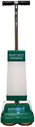 Bissell BigGreen BGFS5000 Portable Two Brush Floor Scrubber & Polisher, Polypropylene, 13"" W x 7"" D x 44"" H, White & Green by BISSELLCommercial