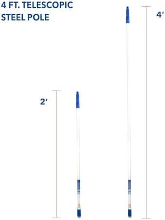 Unger Speed Clean with 4ft Pole and Extra Reusable Pads, Indoor Window Cleaner, Household Cleaning Supplies, Works with Glass and Natural Cleaners and Solutions, Attracts Dust and Dirt - Image 5