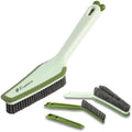3-in-1 Detail Cleaning Brush, Crevice Grout Brush, Green by UdealTopia