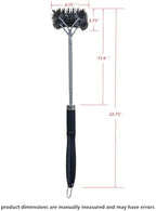 SUNRISE Fryer Brush with Long Handle (Stainless Steel with Plastic Handle, Double Brush) - Image 5