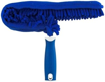 Unger Connect and Clean Microfiber Ceiling Fan Duster, Household Cleaning Supplies to Trap Dust and Dirt, Reusable and Machine Washable Sleeve, Compatible with Threaded Poles for Higher Access by Unger