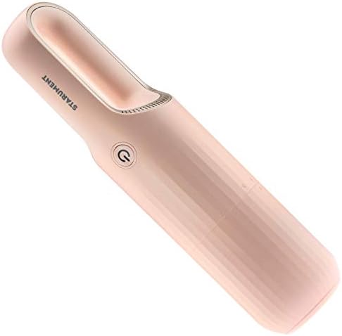 STARUMENT Portable Hand Vacuum Cleaner for Dust Pet Hair Dirt Home Car Interior, Furniture Lightweight Easy to Use, Compact Design Battery Rechargeable with USB-C Cable Pink by STARUMENT