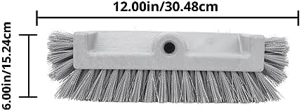 SPARTA Multi-Level Tile Scrub Brush 12" Wide Brush Head, Heavy-Duty Tile Cleaning Brush with End Bristles for Commercial Tiles, Tubs and Floor, Plastic, 12 Inches, Orange - Image 5