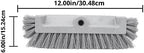 SPARTA Multi-Level Tile Scrub Brush 12" Wide Brush Head, Heavy-Duty Tile Cleaning Brush with End Bristles for Commercial Tiles, Tubs and Floor, Plastic, 12 Inches, Orange, (Pack of 12) - Image 5