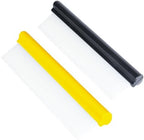 Car Squeegee,12 inch Silicone Squeegee, 2 Pack Automotive Water Wiper for Car Drying,Flexible T-Bar Water Blade for Car,Windshield,Glass,Window,Mirror,Bathroom,Auto Squeegee (Yellow+Black) by CHANHOO