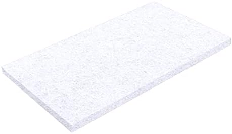 White Floor Maintenance Pads 12" x 18" x 1", Orbital Floor Machines, 5 Pack by VirginiaAbrasives