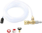 Sooprinse Chemical Injector Kit for High Pressure Washer, 4000 PSI Adjustable Soap Dispenser with a 1/4 Inch Black Soap Nozzle and Teflon Tape, 16 Ft Siphon Hose, 3/8 Inch Quick Connect by Sooprinse