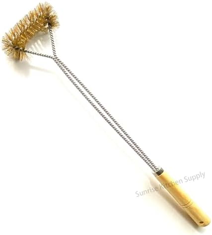 SUNRISE Fryer Brush with Long Handle (Brass, Single Brush) - Image 2