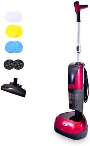 Ewbank EPV1100 4-in-1 Floor Cleaner, Scrubber, Polisher and Vacuum, Red Finish, 23-Foot Power Cord by Ewbank