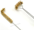 SUNRISE Fryer Brush with Long Handle (Brass, L and Single Brush) - Image 3