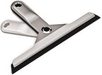 simplehuman Foldaway Shower Squeegee, Glass Squeegee for Bathroom Mirrors & Shower Doors, Weighted Handle for Streak-Free Clean, Suction Cup Hanger, Die-Cast Zinc & Anodized Aluminum - Image 2