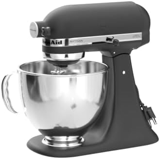 KitchenAid Artisan, 5-Qt Tilt Head Stand Mixer, KSM150PS, Cast Iron Black - Image 4