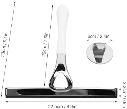 Zerodis Shower Squeegee for Glass Doors, All Purpose Household Window Mirror Squeegee for Shower Glass Bathroom Cleaner Tool for Tile Walls Car - Image 2