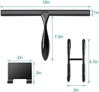 Shower Squeegee for Glass Doors,10-Inch Shower Glass Squeegee, Matte Black Shower Squeegee for Shower Doors,Mirror,Windows, with Shower Door Hook and Adhesive Hook - Image 5