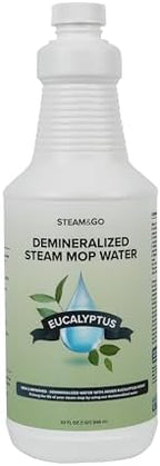 Steam & Go Demineralized Water for Steam Mop, Eucalyptus Mint, 32 oz by SteamandGo