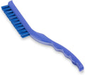 SPARTA Detail Brush Grout Brush, Crevice Brush with Hanging Hole for Bathroom, Kitchens, Countertop, Plastic, 9 Inches, Blue, (Pack of 6) by SPARTA