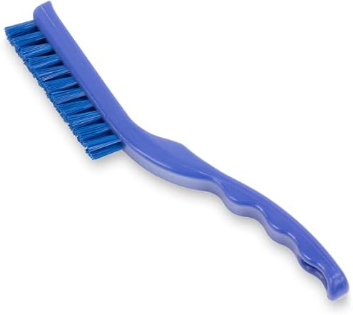 SPARTA Detail Brush Grout Brush, Crevice Brush with Hanging Hole for Bathroom, Kitchens, Countertop, Plastic, 9 Inches, Blue, (Pack of 6) by SPARTA