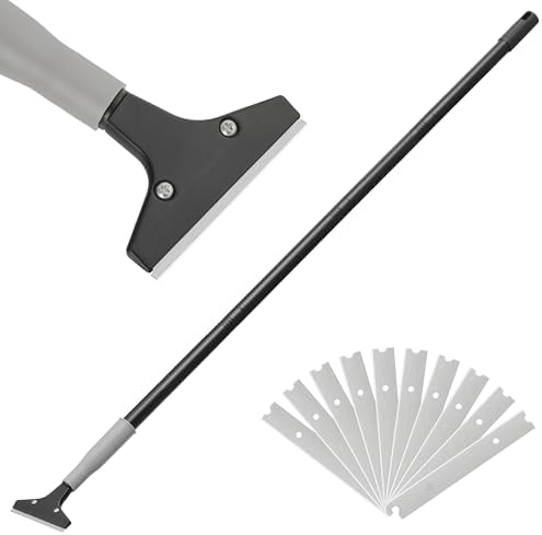 Luvenia Heavy Duty 4-Inch Razor Blade Floor Scraper, 62-Inch Long Handle by Unknown