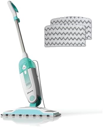 Shark Steam Mop for Sealed Hard Floors with 2 Dirt Grip Pads, White, S1000 by Unknown
