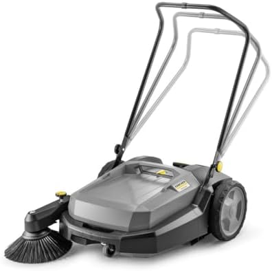 Kärcher Pro Walk Behind Outdoor Push Sweeper, KM 70/20 C, 1 Bristle Brush - 28" Working Width, 12 Gallon, Heavy Duty Broom - for Commercial Use in Warehouses, Workshops, and More - Image 2
