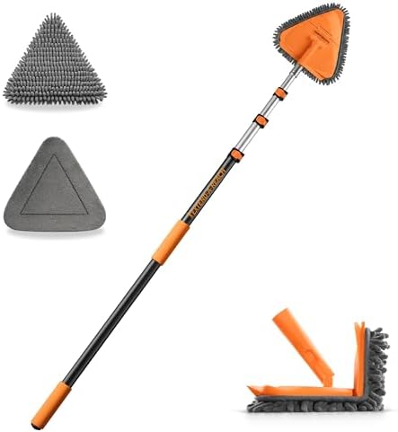 4-12 ft Wall Cleaner Tool with Extension Pole for Baseboards and Walls by EXTEND-A-REACH
