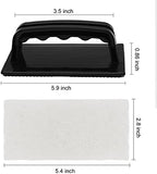 YoleShy Handled Scrubber Set, Non-Scratch Bathroom Scrubbing Pads, Bathtub Scrubber with Handle, Reusable Cleaning Sponge for Shower Tile, Bathtube, Sink, Spas Tubs & Swimming Pool Step - Image 2