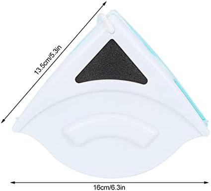 GLOGLOW Glass Cleaner Double Side Glass Wiper, Plastic, Triangular Shape, for Windows 0.2in to 0.6in Thick, with Safety Rope Magnetic Window Cleaner, Nan - Image 2