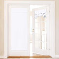 NICETOWN Pure White Thermal Insultaed Blackout French Door Curtain by NICETOWN