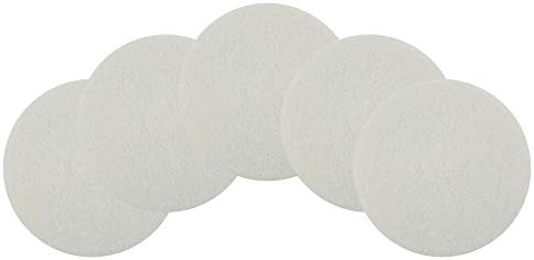 Mercer Industries 45017W - 17" White Floor Maintenance Pads (5 pack) - Image 2