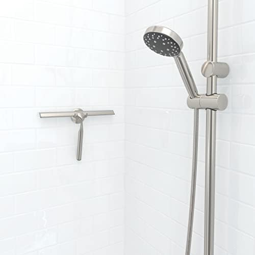 Better Living Deluxe XL Shower Squeegee, 12” Blade, Brushed Nickel - Image 6