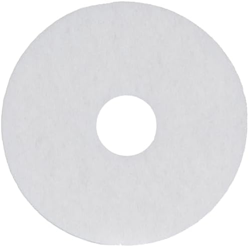 MVP Base Hit Premium White Buff Polish 13" Floor Pad (Box of 5) by Sanico