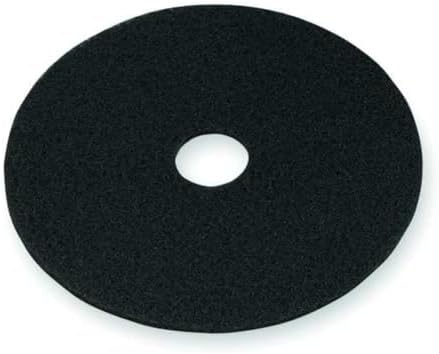 3M Black Stripper Floor Pad 7200, 15", Used with Water-Based Floor Finish Stripping Solutions, Remove Soiled Floor Finishes and Sealers by 3MIndustrial