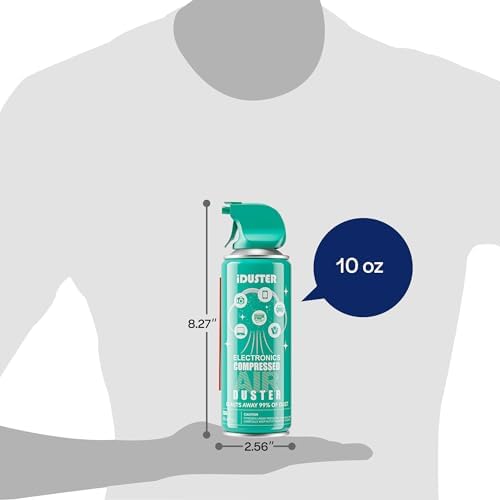 Keyboard Cleaner Air Spray for Computers - 10oz Air Can Duster for Electronics, 3PCS - Image 5