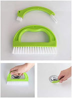 Shower Track Cleaner,Window Track Cleaning Brushes Window,Sliding Door Track Cleaning Brush, Tile Lines Brush, Kitchen Cleaning Brushes-3PACKS - Image 4