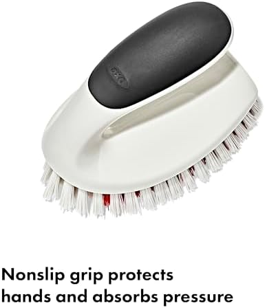 OXO Good Grips All-Purpose Scrub Brush – 2-Pack, Crevice Cleaning, Bathroom Cleaning, Scrub Brush with Handle, Brushes to Scrub Your Kitchen or bathrooms - Image 3
