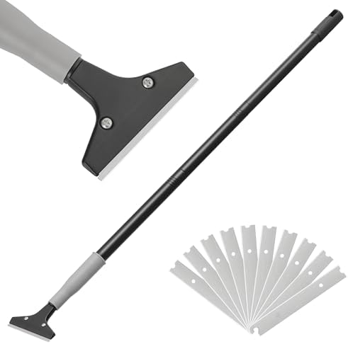 Luvenia Heavy Duty 4-Inch Razor Blade Floor Scraper, 50-Inch Long Handle by Luvenia