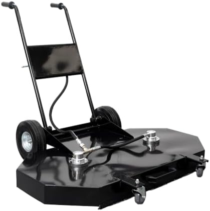 Canpump 48″ Pressure Washer Surface Cleaner w/ 2 Swivels, 4 Nozzles, Dual Handle, Steel Housing – Fits High-Flow Power Washers (Min. 7 GPM) – Hot/Cold Water – Driveways, Sidewalks, Patios, Decks - Image 5